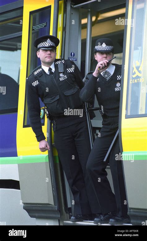 British Transport Police Officers Operating On The Birmingham Metro