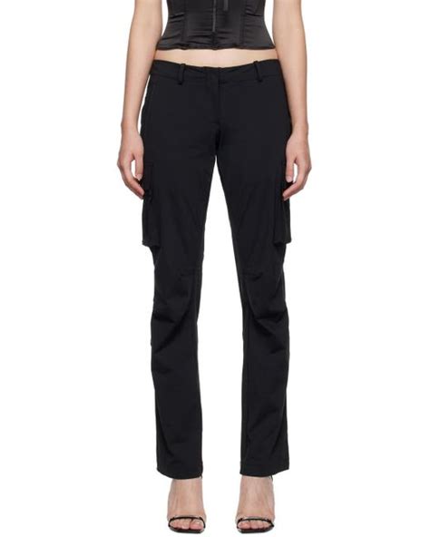 Miaou Synthetic Raven Trousers In Black Lyst