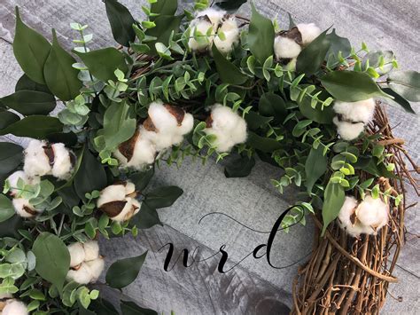 Cotton Wreath Cotton Boll Wreath Succulent Wreath Summer | Etsy | Cotton boll wreath, Cotton ...