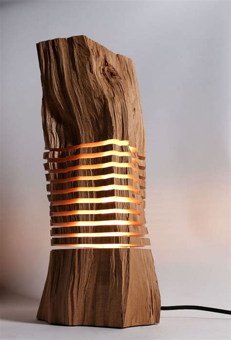 Sliced Lamps Made From Real Firewood Show The Beauty Of Simple Things