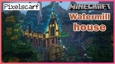 Fantsy Watermill House Minecraft Speed Build Youtube