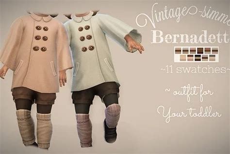 Bernadette Outfit Vintage Simmer Sims 4 Sims 4 Toddler Sims 4
