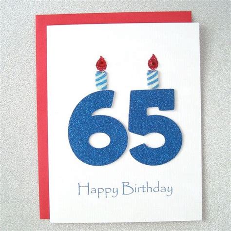 65th Birthday Card 65th Milestone Birthday Card 65th Birthday