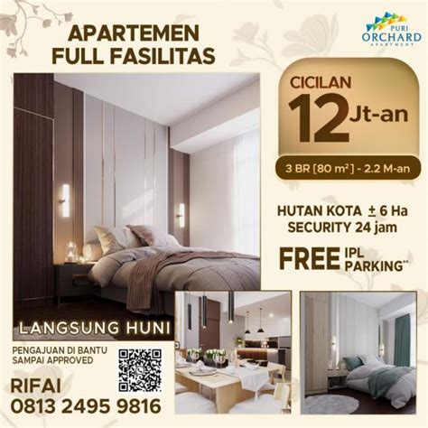 Jual Apartemen Puri Orchard Lebih Baik Beli Daripada Sewa Bayar 10