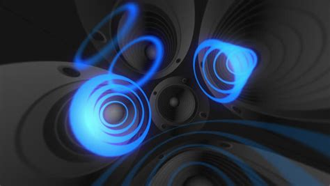 Sound Waves Inside Speaker Seamless Stock Footage Video ...