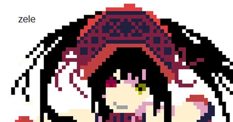 Pixel Art Date A Live Tokisaki Kurumi ドット絵 私は時崎狂三ですわ Pixiv