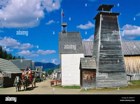 Barkerville Historic Town British Columbia Gold Rush Town Canada Stock