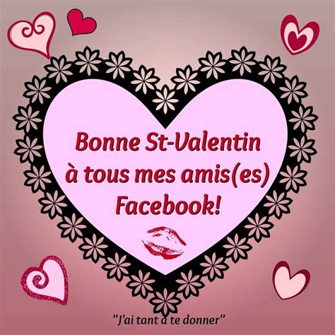Bonne St Valentin à Tous Mes Amises Facebook Saintvalentin Bon