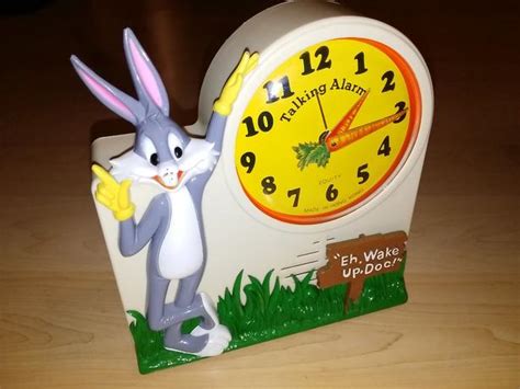 Vintage 1974 Bugs Bunny Talking Wind Up Alarm Clock By Janex Central