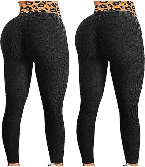 Poachers 2pcs Honeycomb High Waist Gym Leggings Yoga Pants For Women