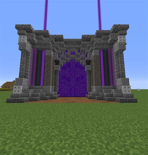 Thoughts On How To Improve This Nether Portal Design Minecraft