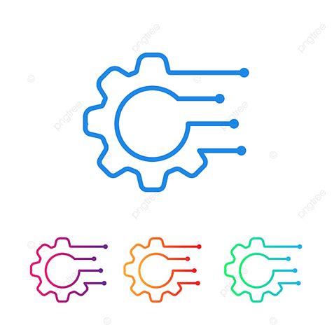Gear Logo Design Industrial Icon Element Illustration Gear Icons Logo