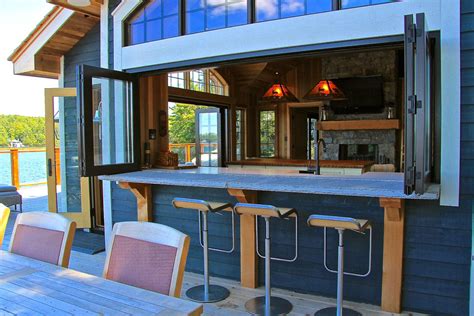 This living room is also a good blueprint for small space decorating. Muskoka Lakeside Cottage Boathouse | iDesignArch ...