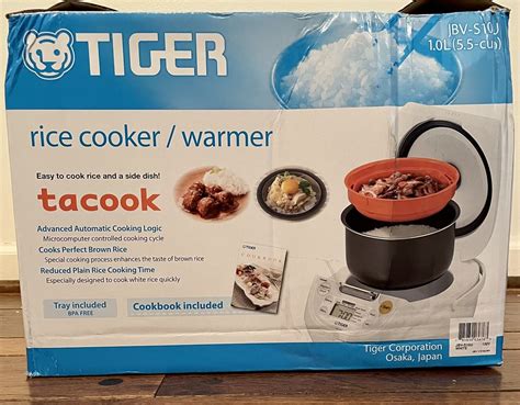 New Japanese Tiger Cup Micom Rice Cooker Warmer Stainless Steel