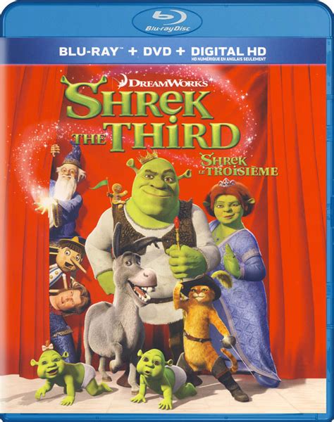 Shrek The Third Red Cover Blu Ray Dvd Digital Hd Blu Ray