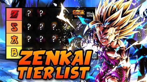 Goku (youth) (sp) (yel)(zenkai 7). 🔥 ZENKAI TIER LIST - Dragon Ball Legends - YouTube
