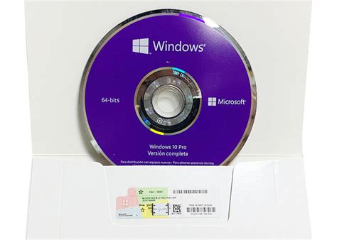 W7w10 3264 Bit Microsoft Dvd 1 Pack Windows 10 Pro Coa Sticker