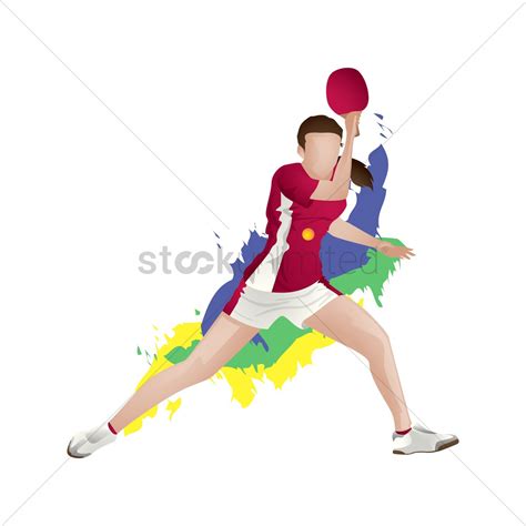 He just needs to find a partner at his same level.subscribe for more kids tv shows full. Table tennis player in action Vector Image - 1817076 ...