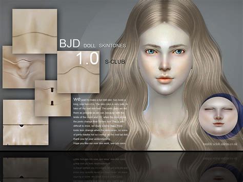 Bjd Doll Skintone 10 By S Club Wmll At Tsr Sims 4 Updates