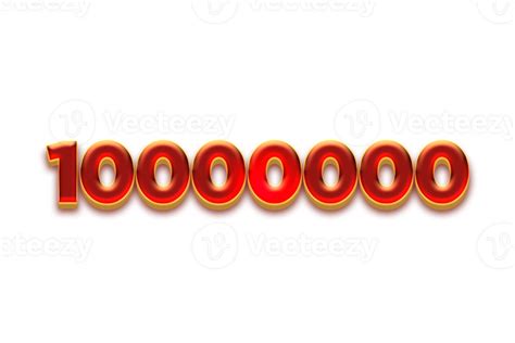 10000000 Subscribers Celebration Greeting Number With Fruity Design