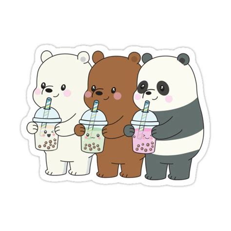 We Bare Bears Sticker By Plushism Cute Cartoon Wallpapers Bear