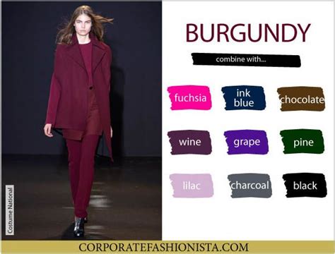 Colour Match Burgundy Color Combinations For Clothes Colour