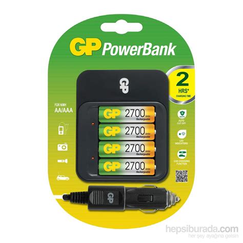Gp Powerbank Pb550 Pil Şarj Cihazı Gp2700 Şarjlı Kalem Pil Fiyatı