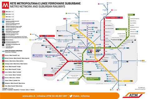 Mappa Metro Milano E Interland Metro Di Milano