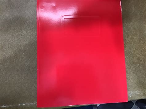 2 Pocket Paper Folder With Prongs Red Pallex D3 Surplus Outlet