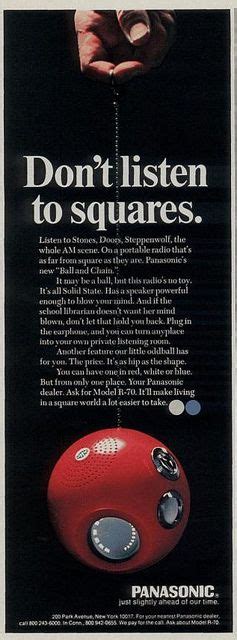 Panasonic Ball And Chain Radio On Flickr Radio Vintage Ads Ads