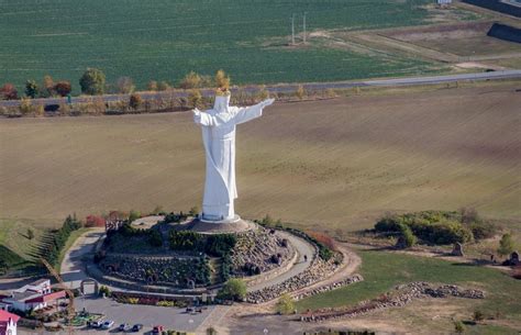 Luftbild Swiebodzin Christus König Statue In Swiebodzin In Lubuskie