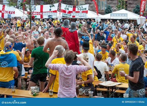 Sweden Fans In Euro 2012 Editorial Stock Image Image Of Enjoy 30950224