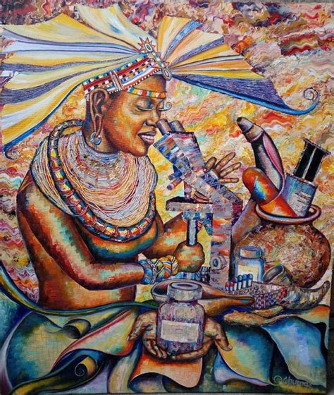 Women In Science Painting By Pascal Chuma
