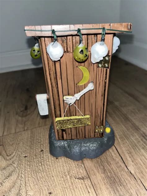 Gemmy Animated Outhouse Haunted Halloween Figure Prop Skeleton 3999