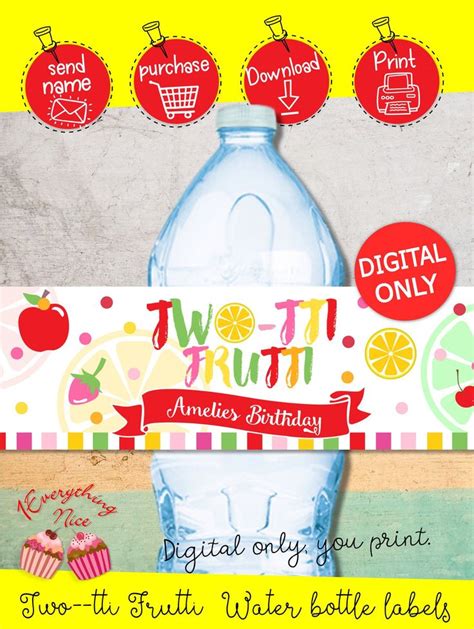 Digital Download Tutti Frutti Two Tti Frutti Theme Water Etsy Tutti