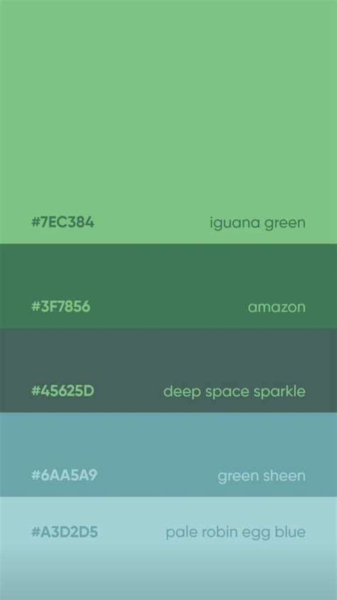 Green Blue Schemes Color Palettes Pantone Colour Palettes Color
