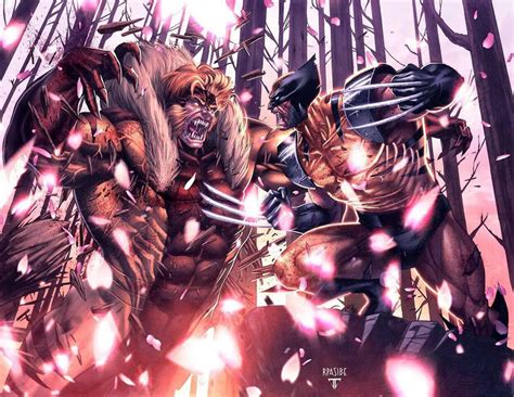 Sabretooth Vs Wolverine Colored By Grandizer05 On Deviantart