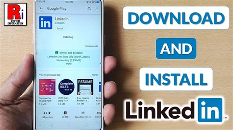 How To Download And Install Linkedin App In Android Device Youtube