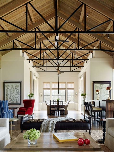 Your ceiling truss stock images are ready. Jennifer Robin Interiors | Wood truss, Exposed trusses ...