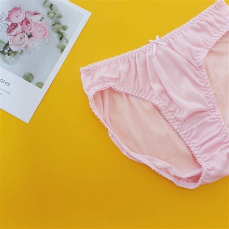 Pink Satin Panties Tiny Cute Pantiescomfy Panty Etsy
