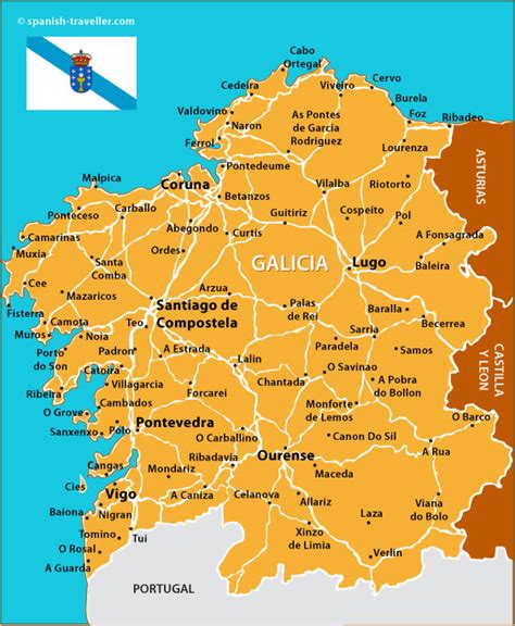 Mapa De Galicia Región