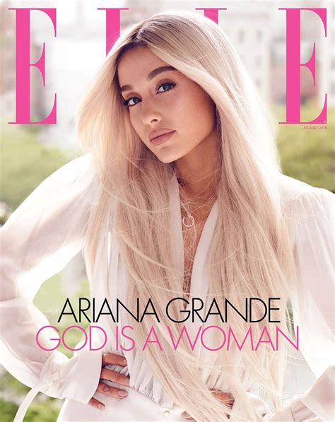 Ariana Grande Covers Elle Us August 2018 By Alexi Lubomirski