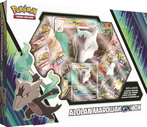 In our pokemon shop, we have a wide variety of products to suit every pokefan's taste. Pokemon Cards TCG: Alolan Marowak-Gx Box | 4 Booster Pack | A Foil Promo Card | A Foil Oversize ...
