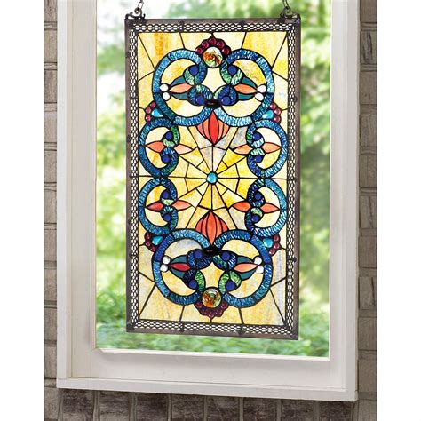 Tiffany stained glass window panel stained glass panel also names cathedral glass, cathedral glass is not only appeared in church, but also are decorative product for western building. Corrista Tiffany - style Stained Glass Window Panel ...
