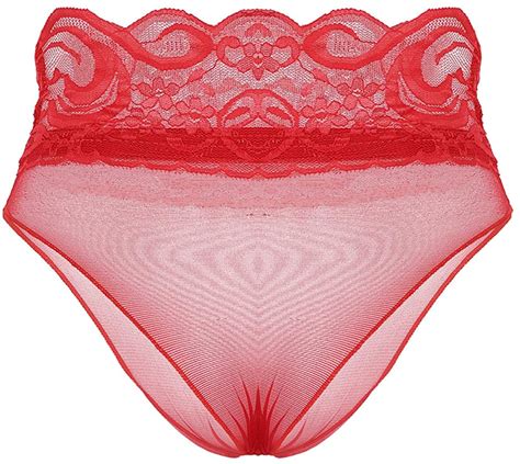 yizyif women s mesh hi cut brief panty thong floral lace high waisted sexy under ebay