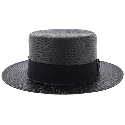 Keeneland Stetson Shantung Straw Boater Hat