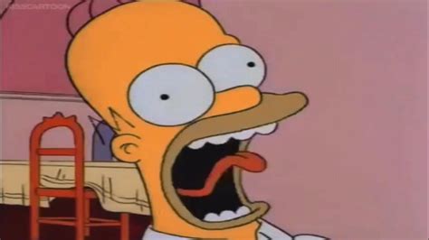 Homer Screams At Barts Butt Youtube