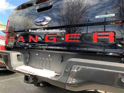 Ford Ranger Tailgate Letter Insert Decals 2019 2020 2021 Etsy