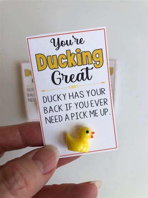Youre Ducking Great Rubber Duck Good Luck Charm Lucky Ducky Sweet