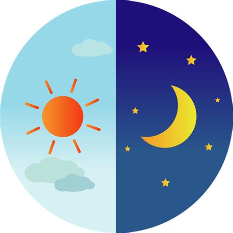 Day And Night Clipart Png Malayfal
